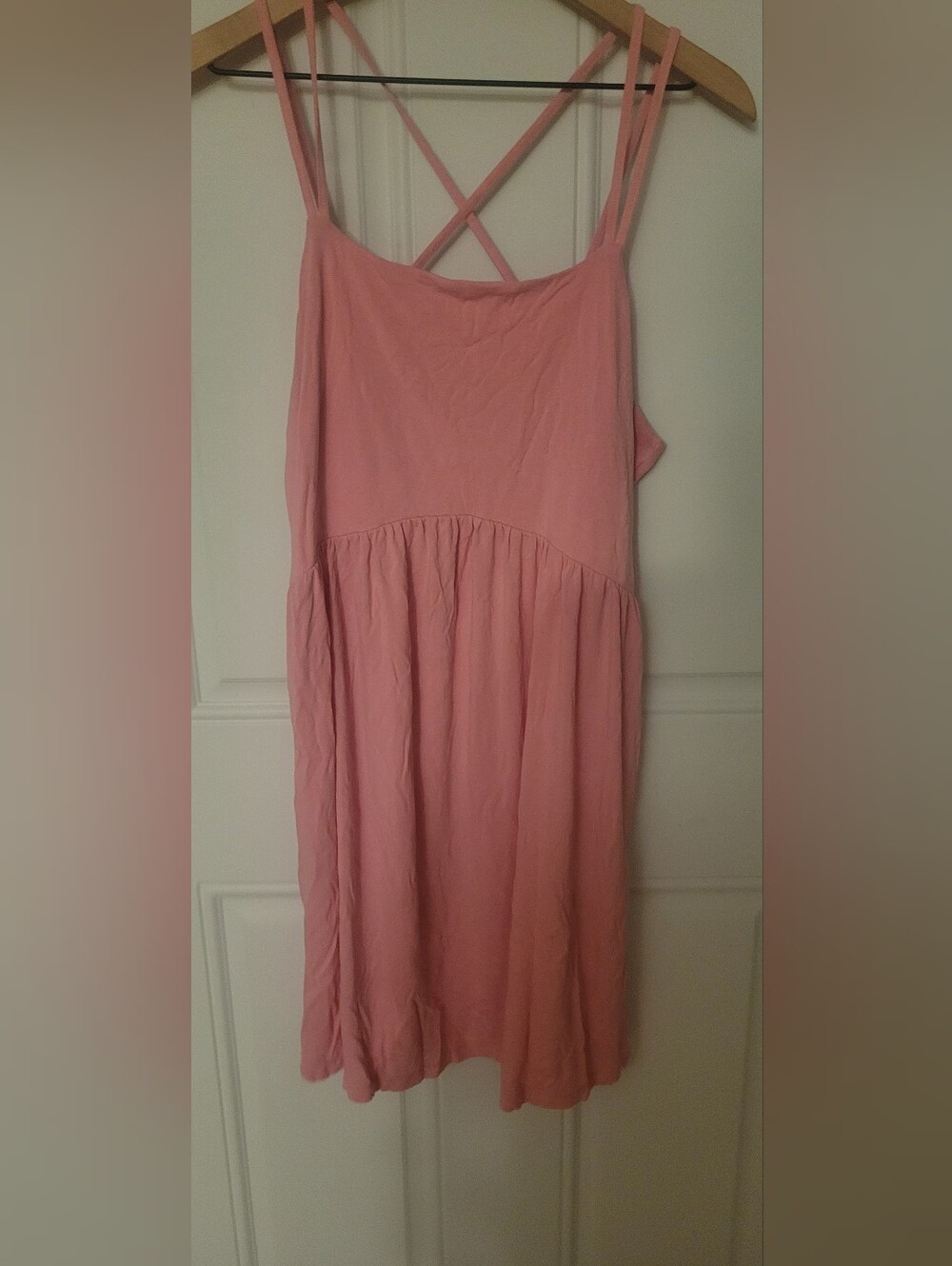 Old Navy Flowy Strappy Pink Dress Size Large